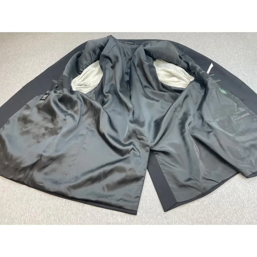 Lauren‎ Ralph Lauren Blazer Mens 48R Black 100% Wool 2-Button Single Breast